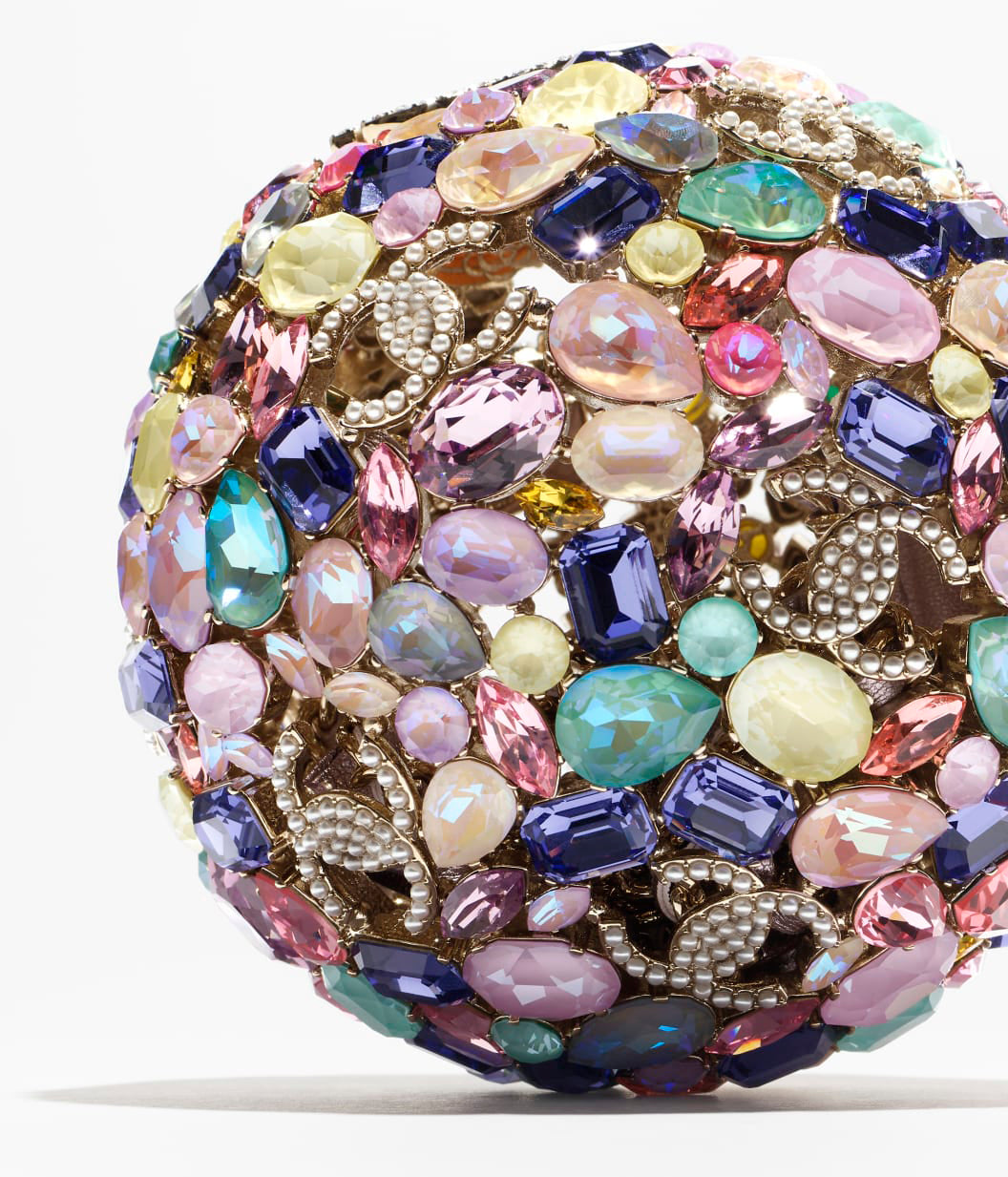 Rhinestone Sphere Minaudiere