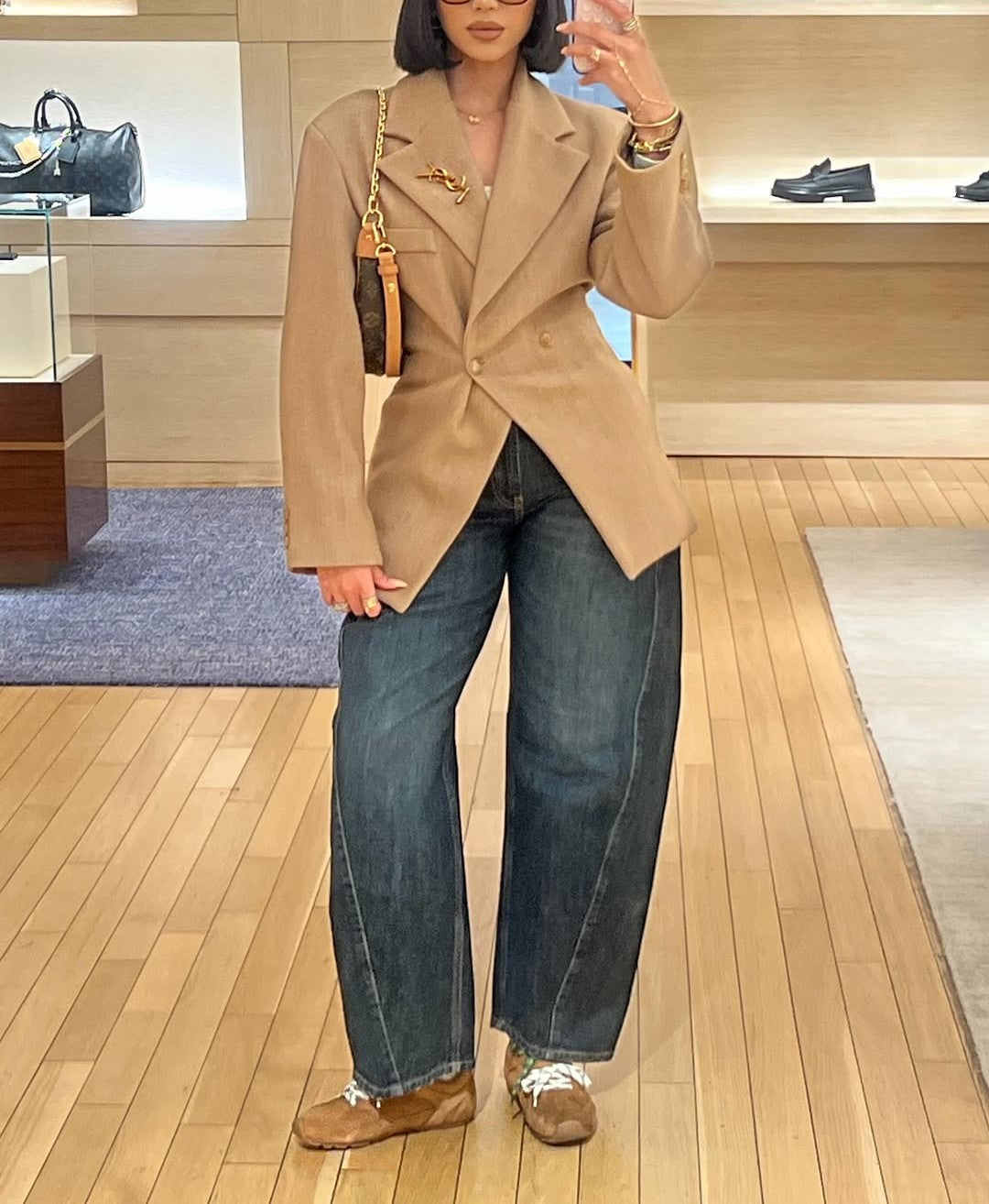 Aziel Camel Suede Sneakers