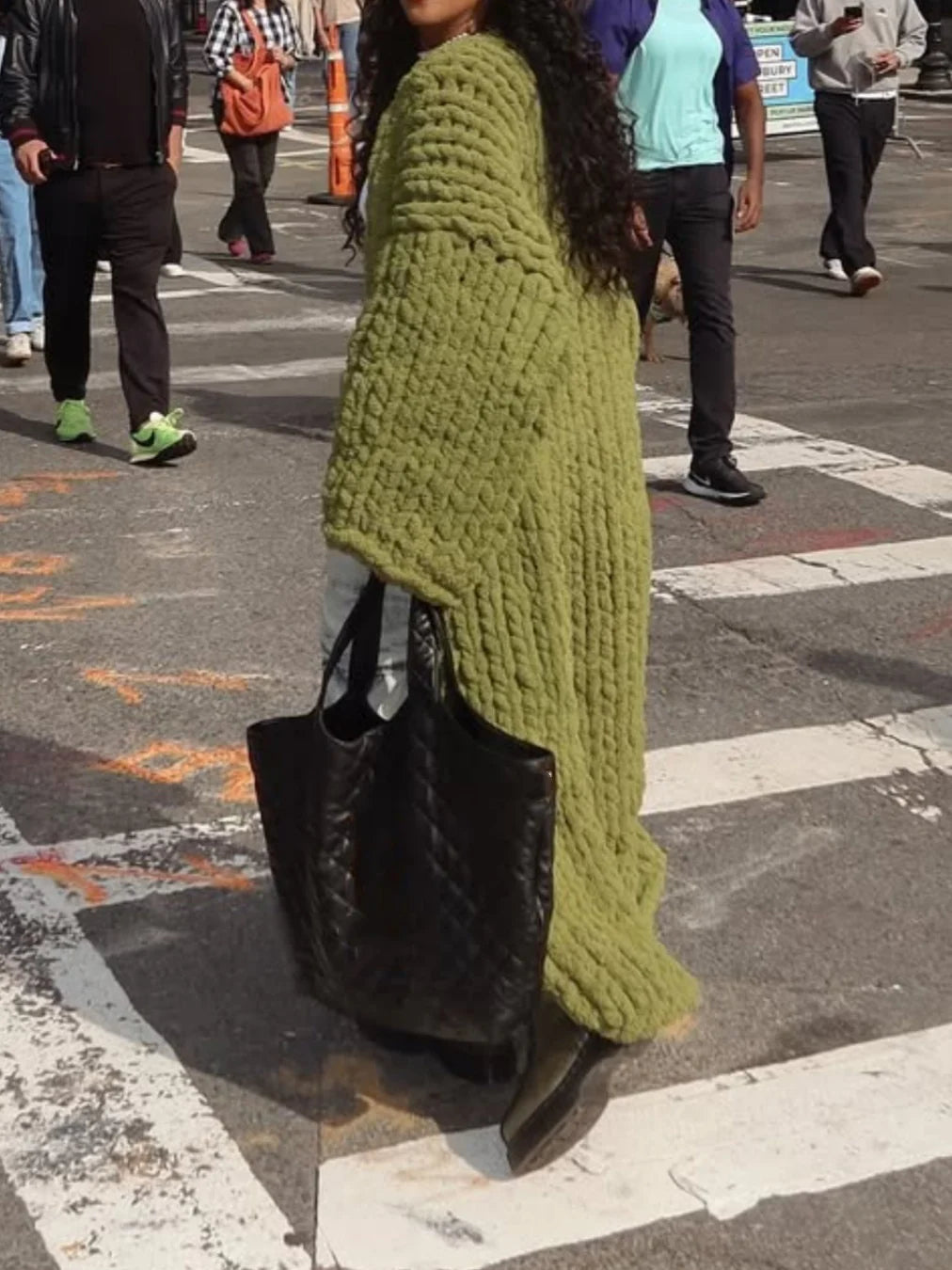 Thickened Sweater Loose Long Cardigan