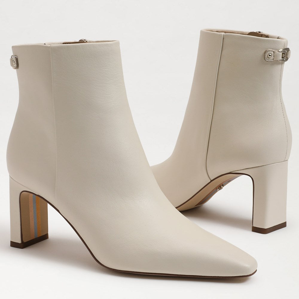 Ivory Leather Boots