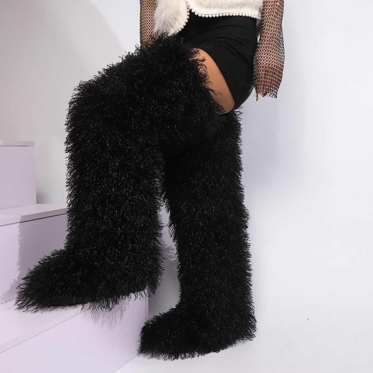 Fancy Warm Faux Fur Boots
