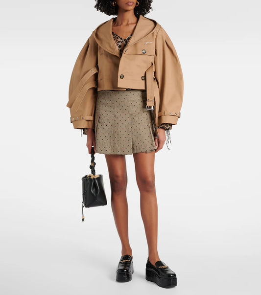 Double-breasted cotton jacket