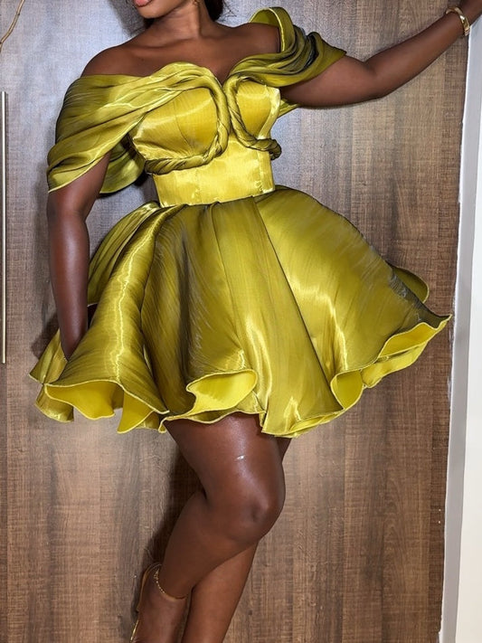 A-line Cocktail Mini Dress