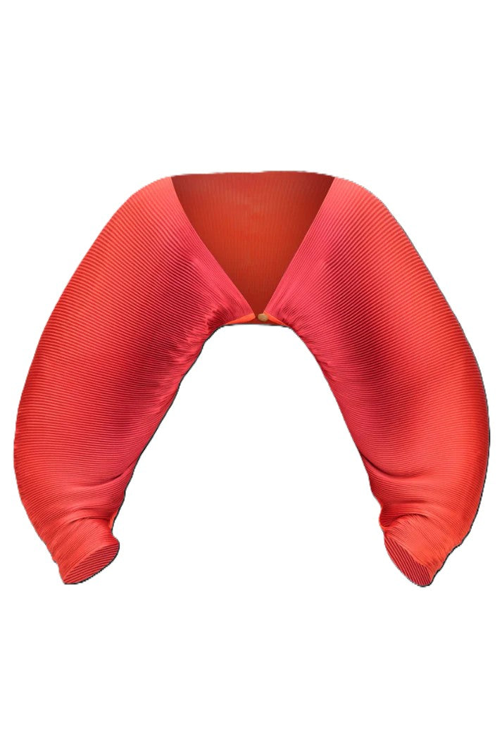 Crop Top and Pleated Pants 2-piece set