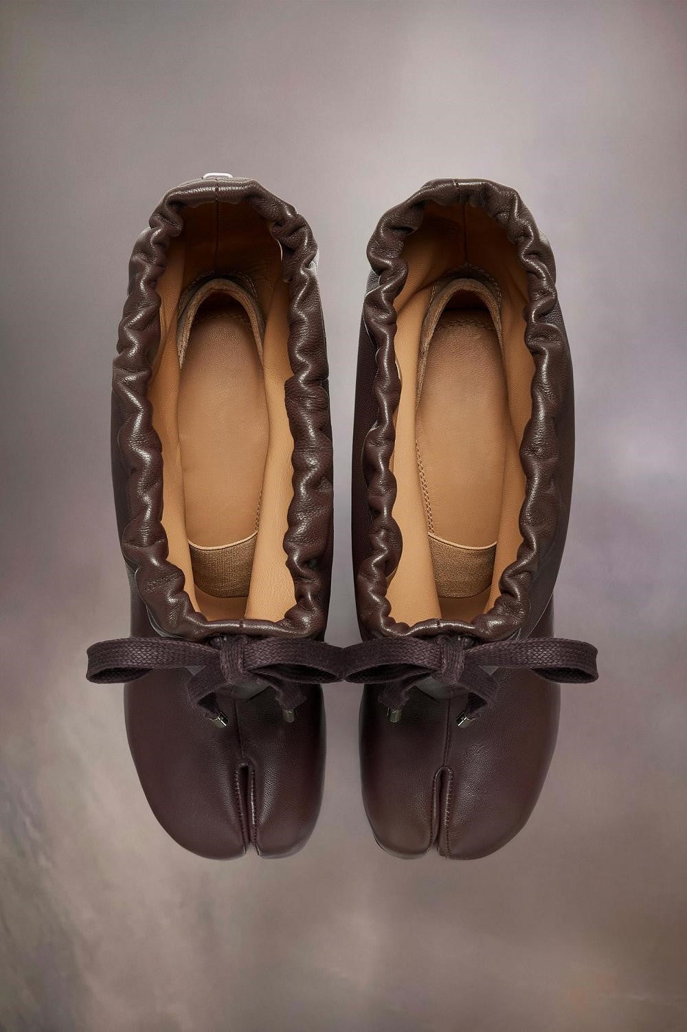 Soft Leather Drawstring Ankle Boots