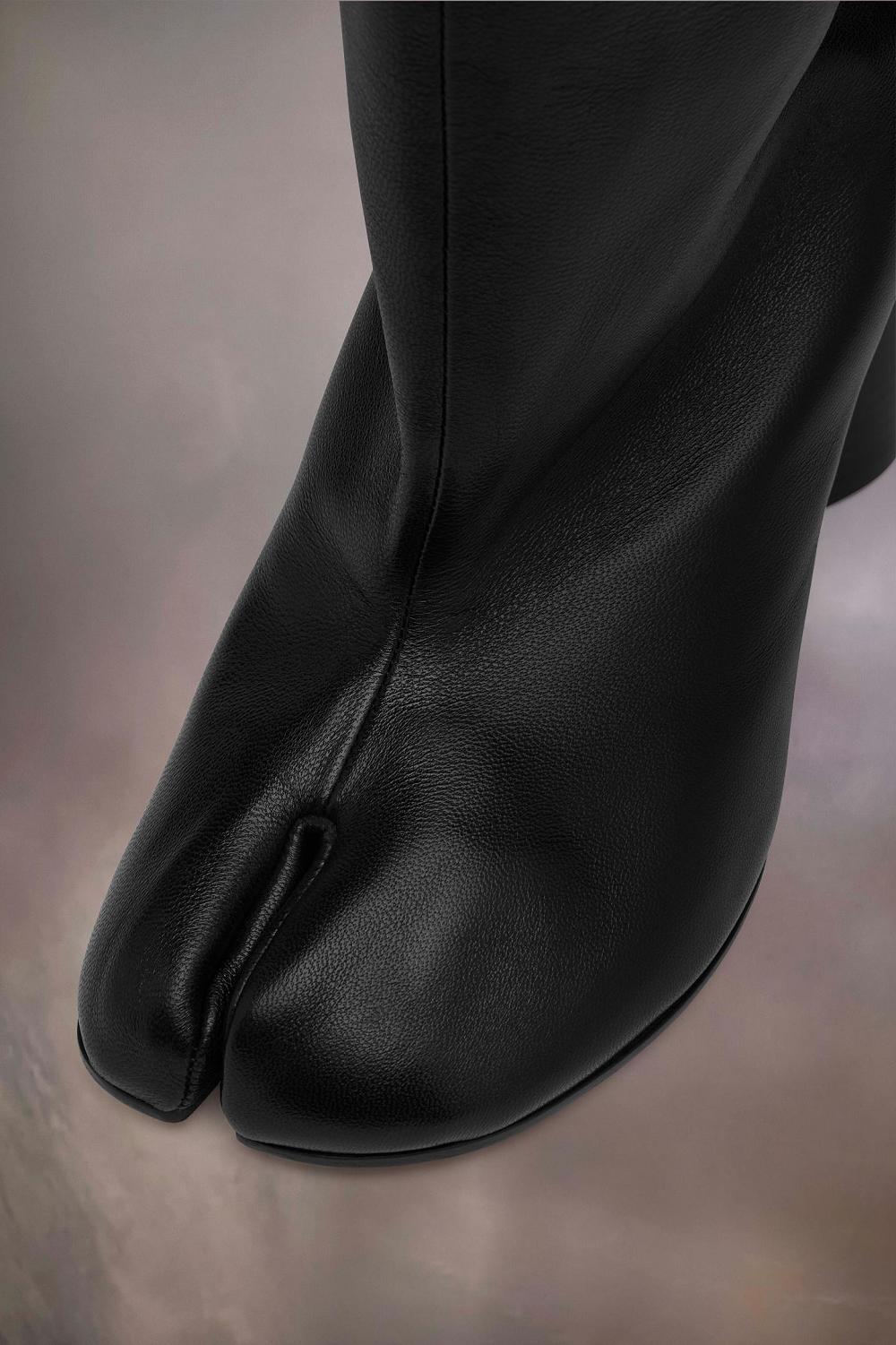 Soft Leather Drawstring Ankle Boots