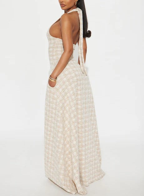 Tweed Maxi Dress