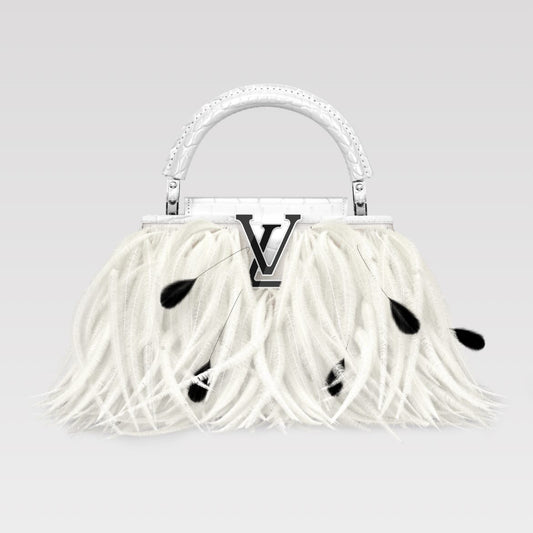 Stylish Feather Tassel Banquet Bag