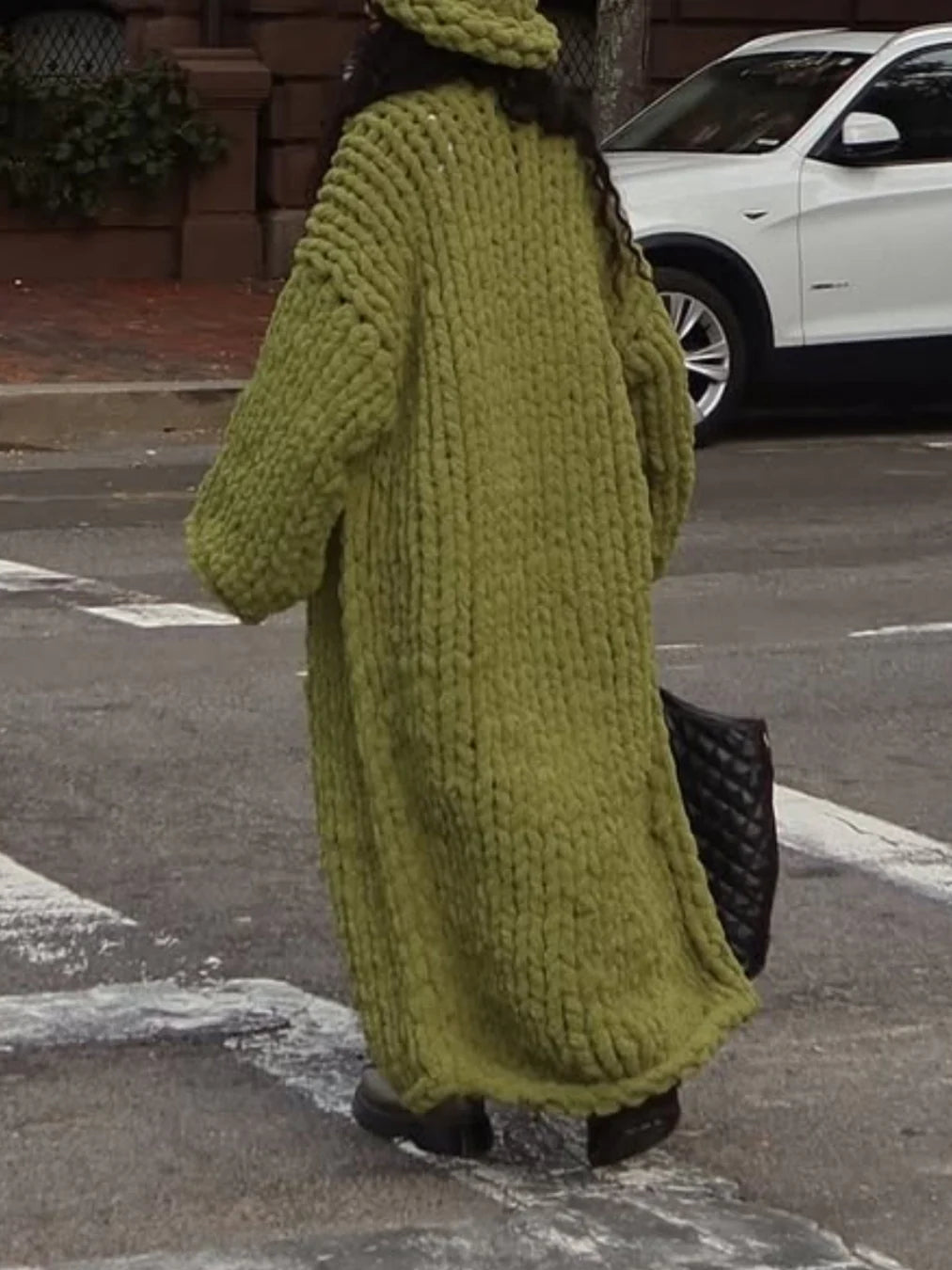 Thickened Sweater Loose Long Cardigan