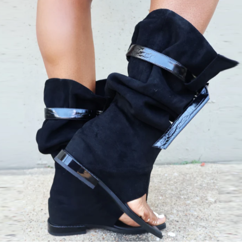 Cool Girl's Clip-Toe Flat Booties