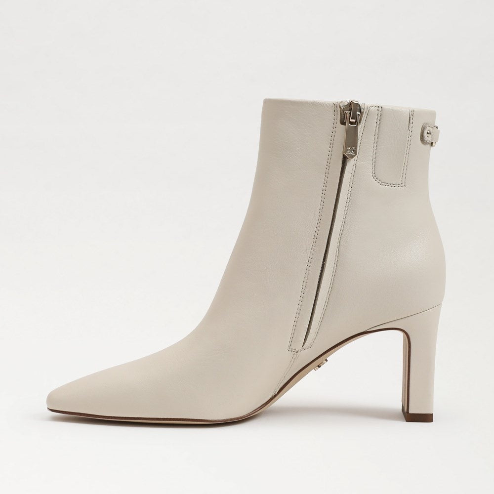 Ivory Leather Boots
