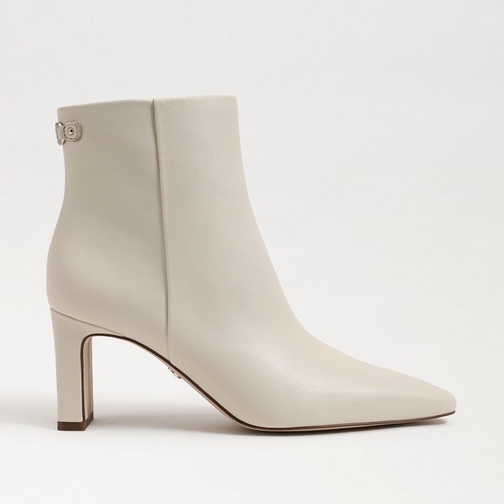 Ivory Leather Boots